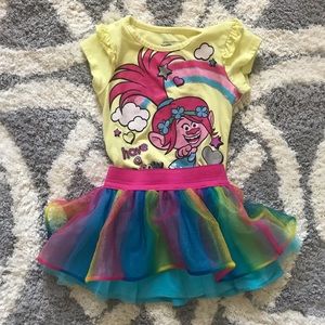 Trolls shirt/tutu Outfit